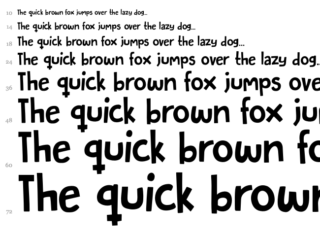 DK Butterfly Ball font waterfall